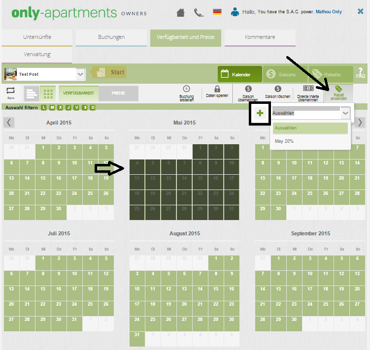 1 DE seleccionar fechas