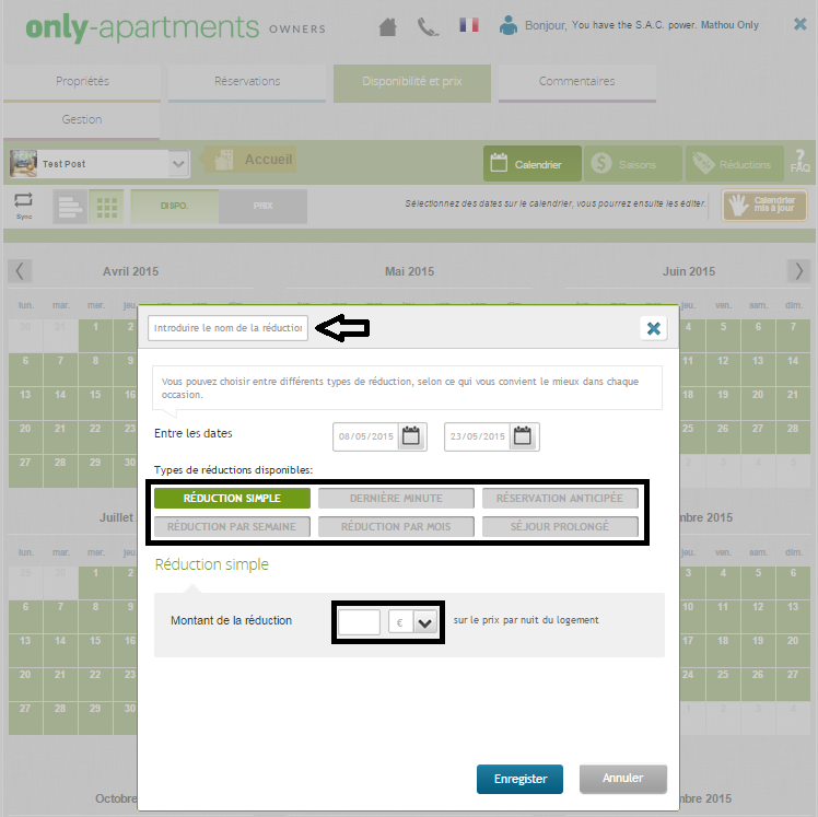 2 FR tipos descuentos
