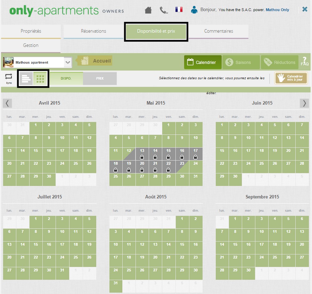 Disponibilidad y precios Disponibilidad y precios