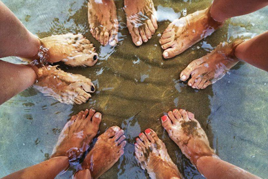 Las fotos típicas de las vacaciones del verano