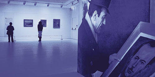 İhsan Kemal Karaburçak en el Museo Pera de Estambul İhsan Kemal Karaburçak en el Museo Pera de Estambul