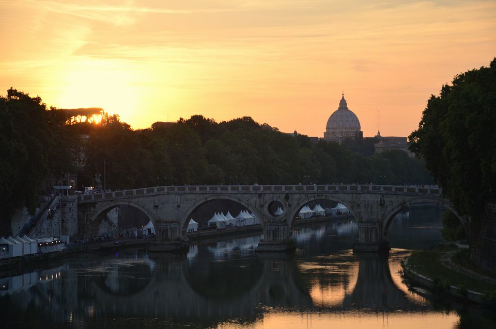 atardecer en Roma