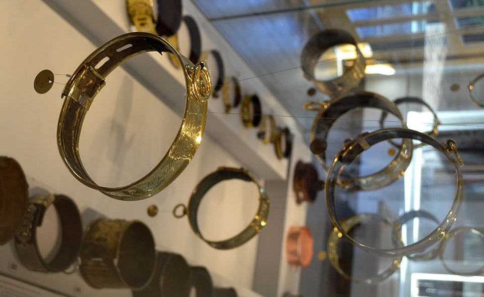 strange museum dog collar